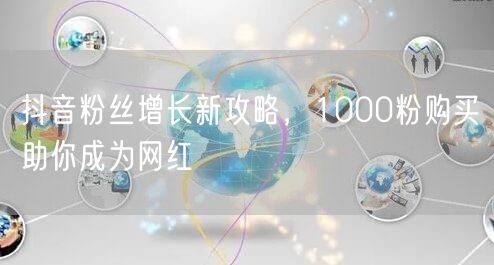 抖音粉丝增长新攻略，1000粉购买助你成为网红