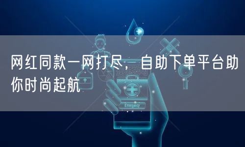 网红同款一网打尽，自助下单平台助你时尚起航